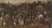 Pieter Bruegel El vino de la fiesta de San Martin oil painting